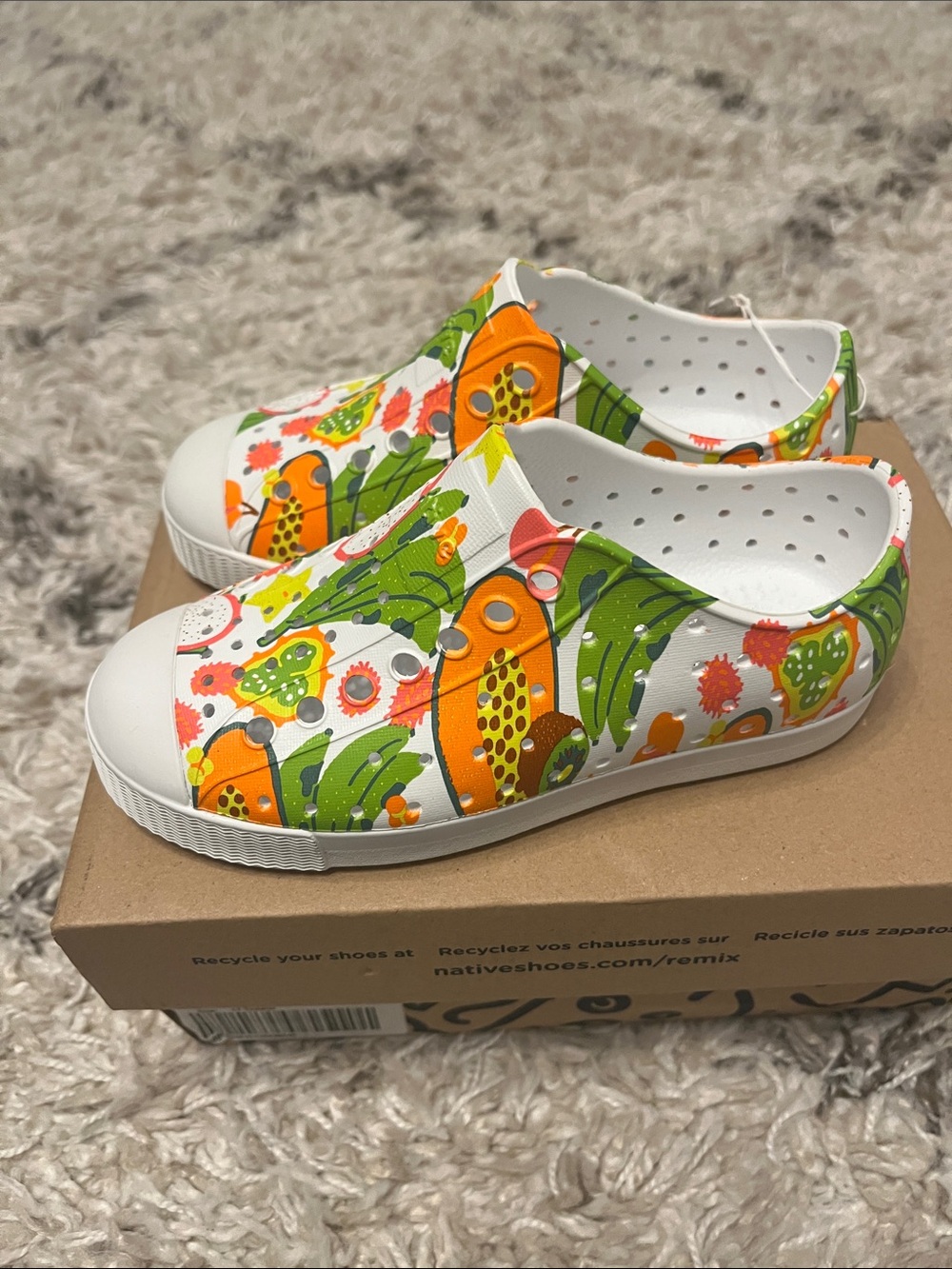 Native Shoes jefferson sugarlite print. White. Toddler size 11. New.